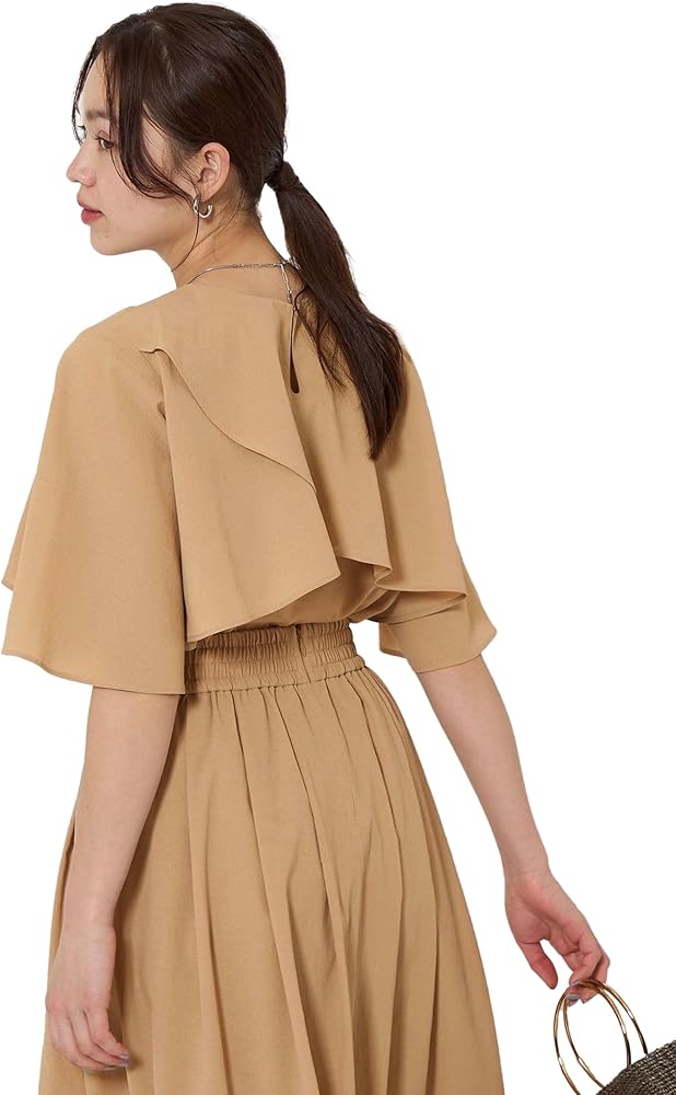 green label relaxing Breeze Coolケープブラウス 即納】かぐれ